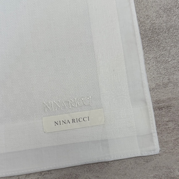Nina Ricci Classic White Square vintage cotton - Picture 2 of 7